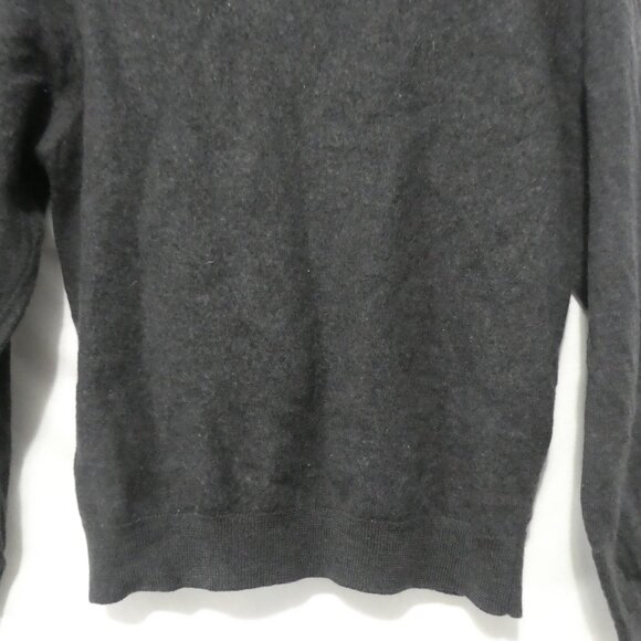 Classic Black Mock Neck Sweater | 17.5 inches pit to pit measured - Picture 13 of 14